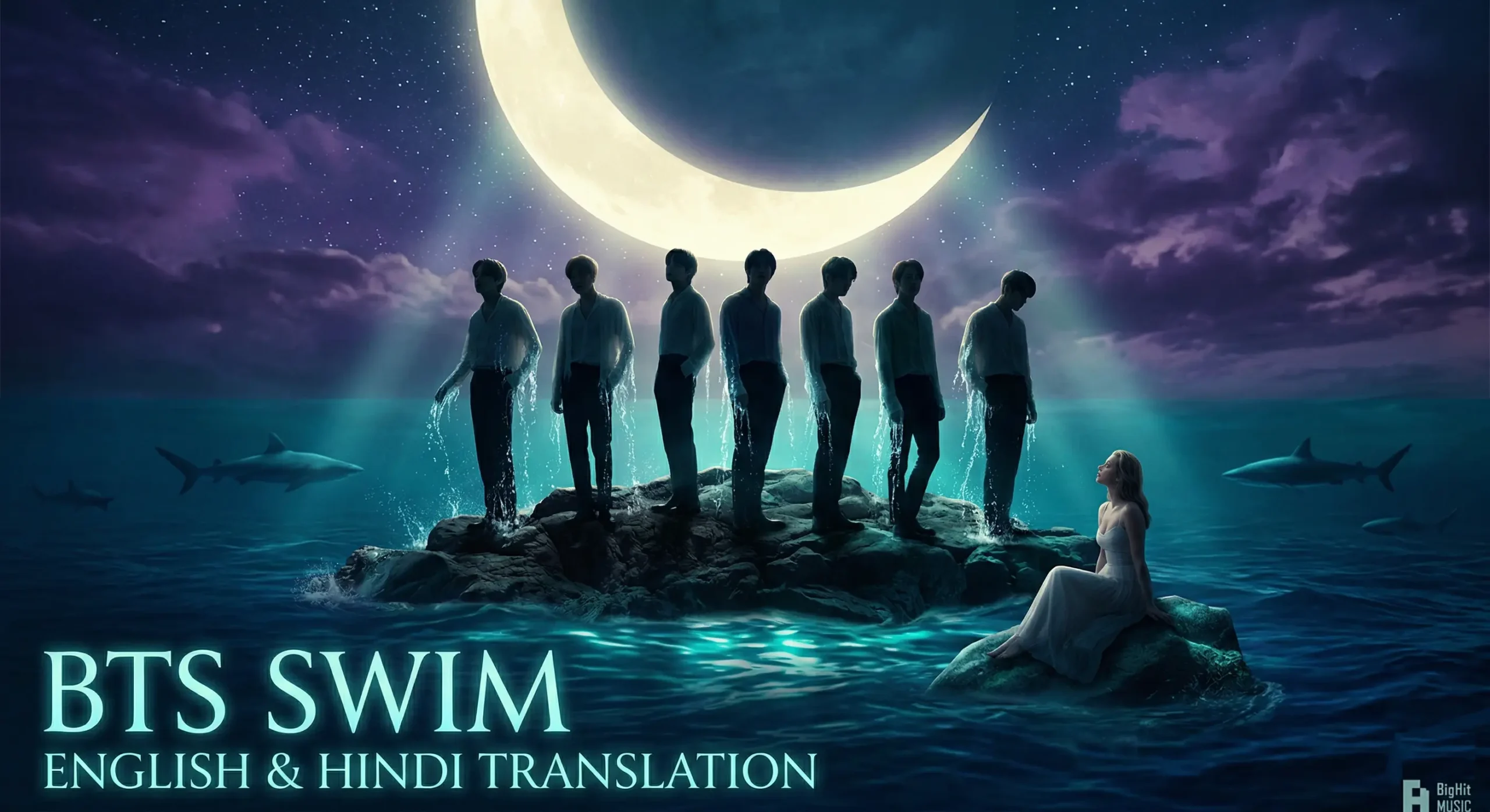 BTS Swim Song Lyrics with English and Hindi Translation
