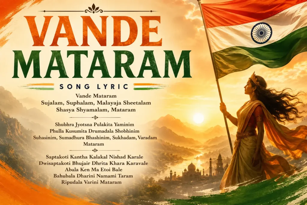 vande mataram song lyrics